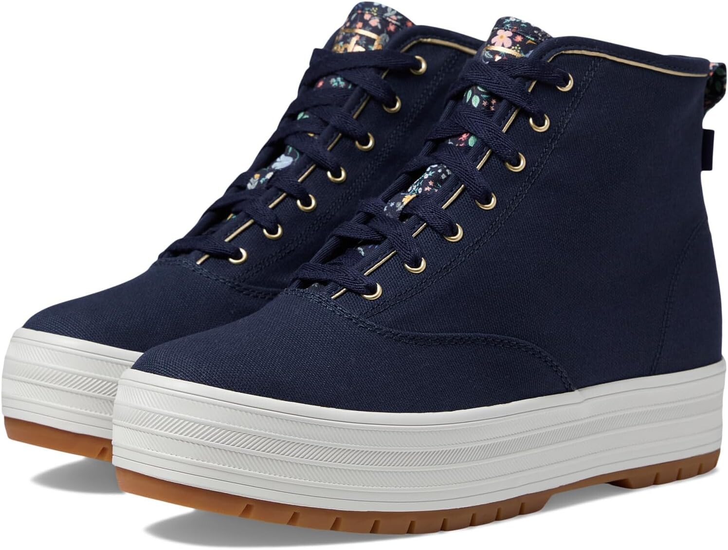 

Кроссовки Keds Keds X Rifle Paper The Platform Mid Bramble Fields, темно-синий