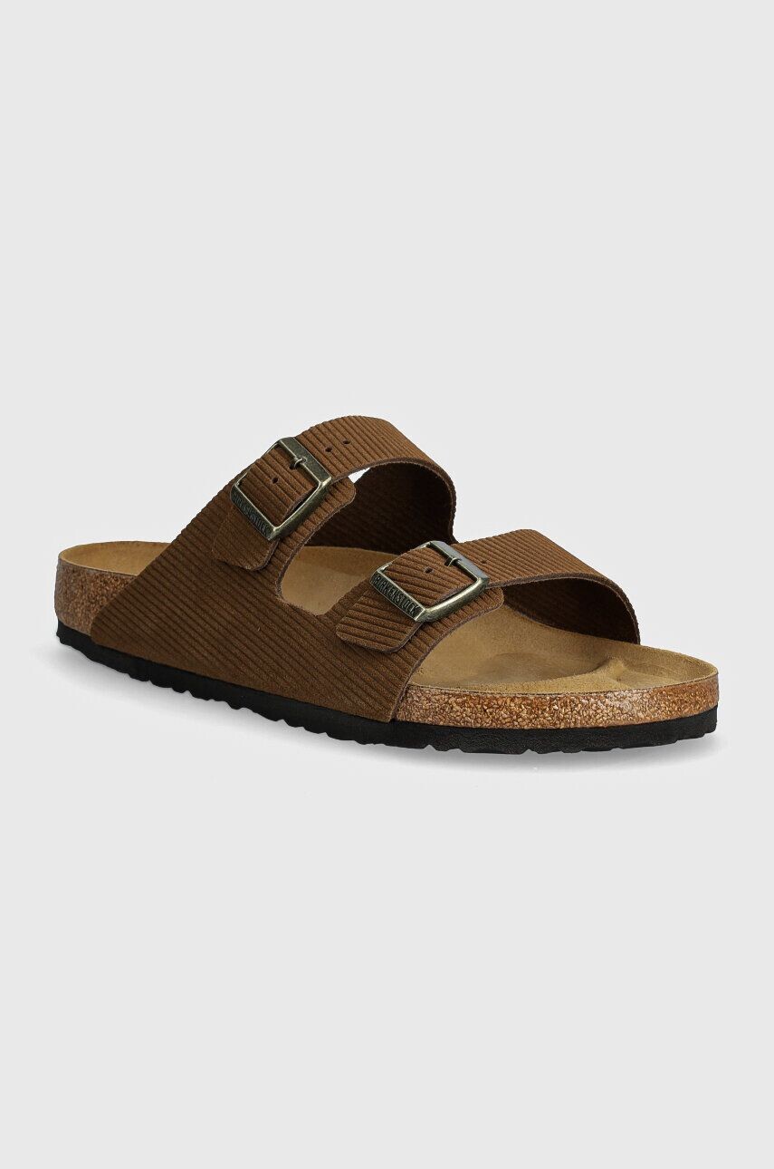 

Замшевые шлепанцы Birkenstock Arizona, коричневый