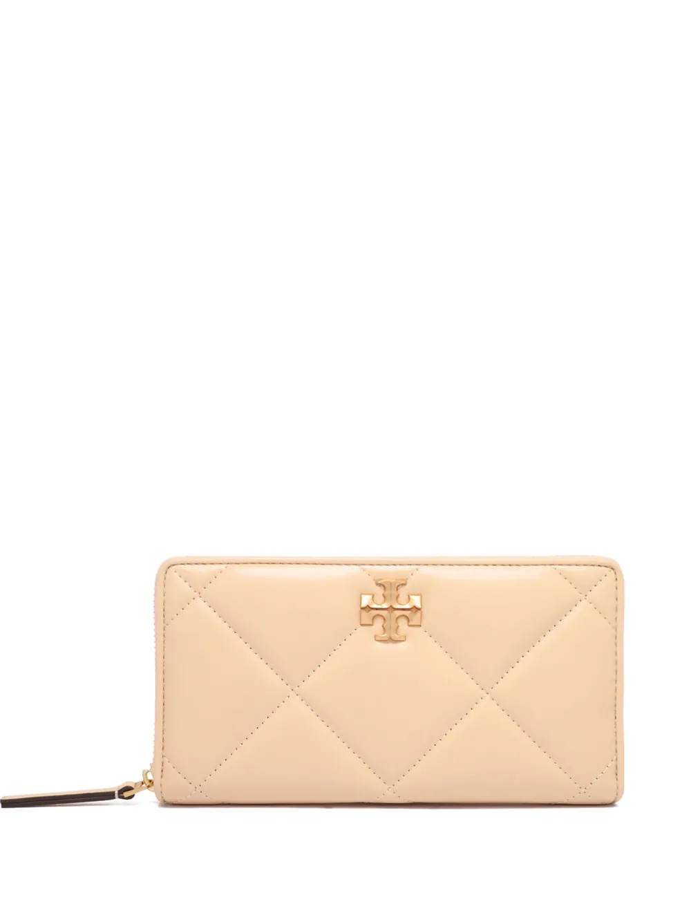 

Стеганый кошелек Kira с круговой молнией Tory Burch, нейтральный