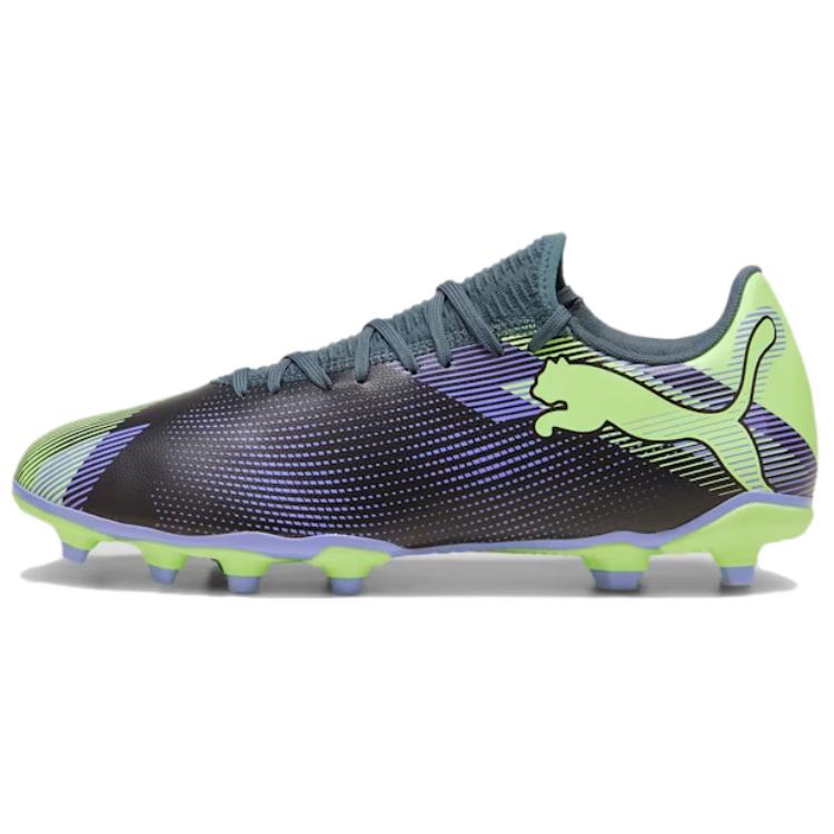 

PUMA Футуре 7 Плей искусственные футбольные бутсы мужские серые фиолетовые зеленые, цвет Gray Purple Green