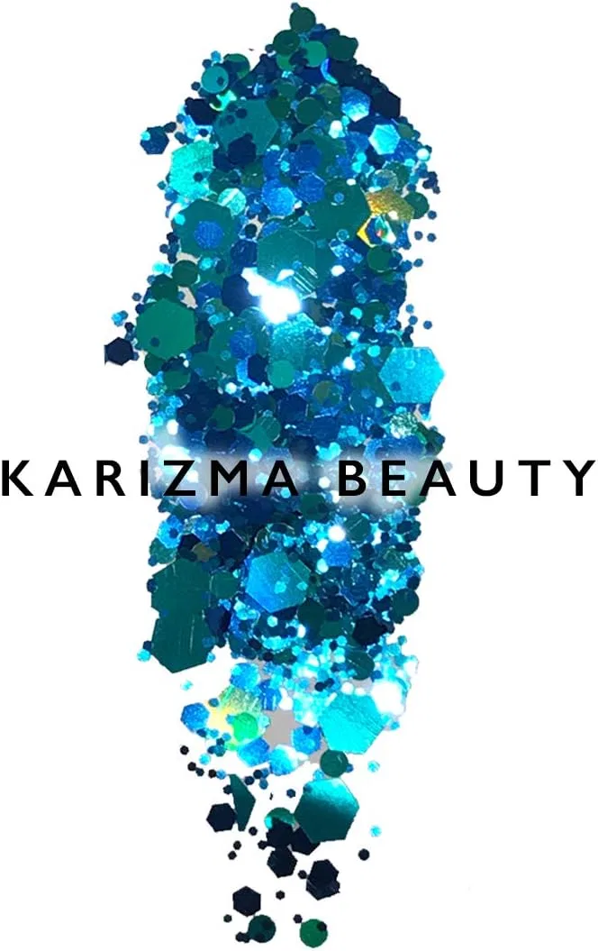 Глиттер для тела и лица Karizma Mermaid Dreams, 5 г, синий — фото 2