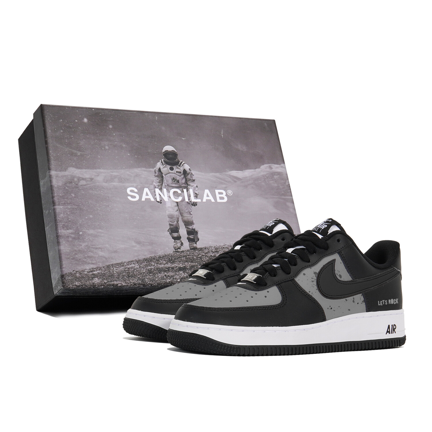 

Кроссовки Air Force 1 для скейтбординга унисекс с низким верхом, черный, серый Nike