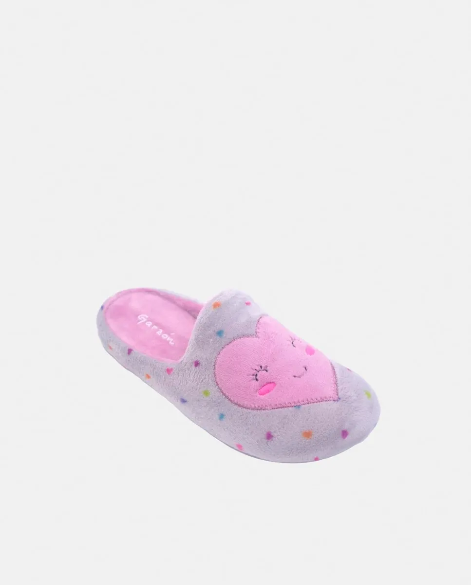 

Детская обувь для девочки с открытой пяткой, полиэстер Garzón, серый