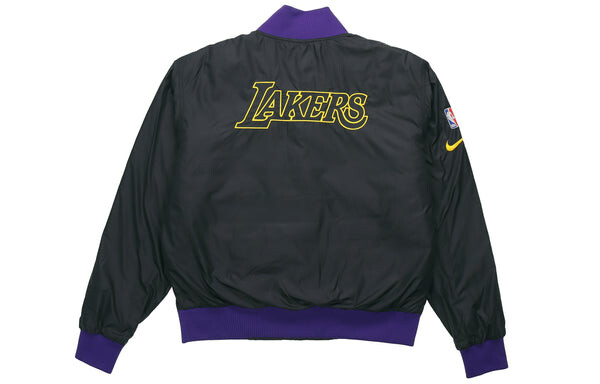 Куртка Nike NBA Los Angeles Lakers Basketball Sports Logo Jacket Purple, фиолетовый — фото 2