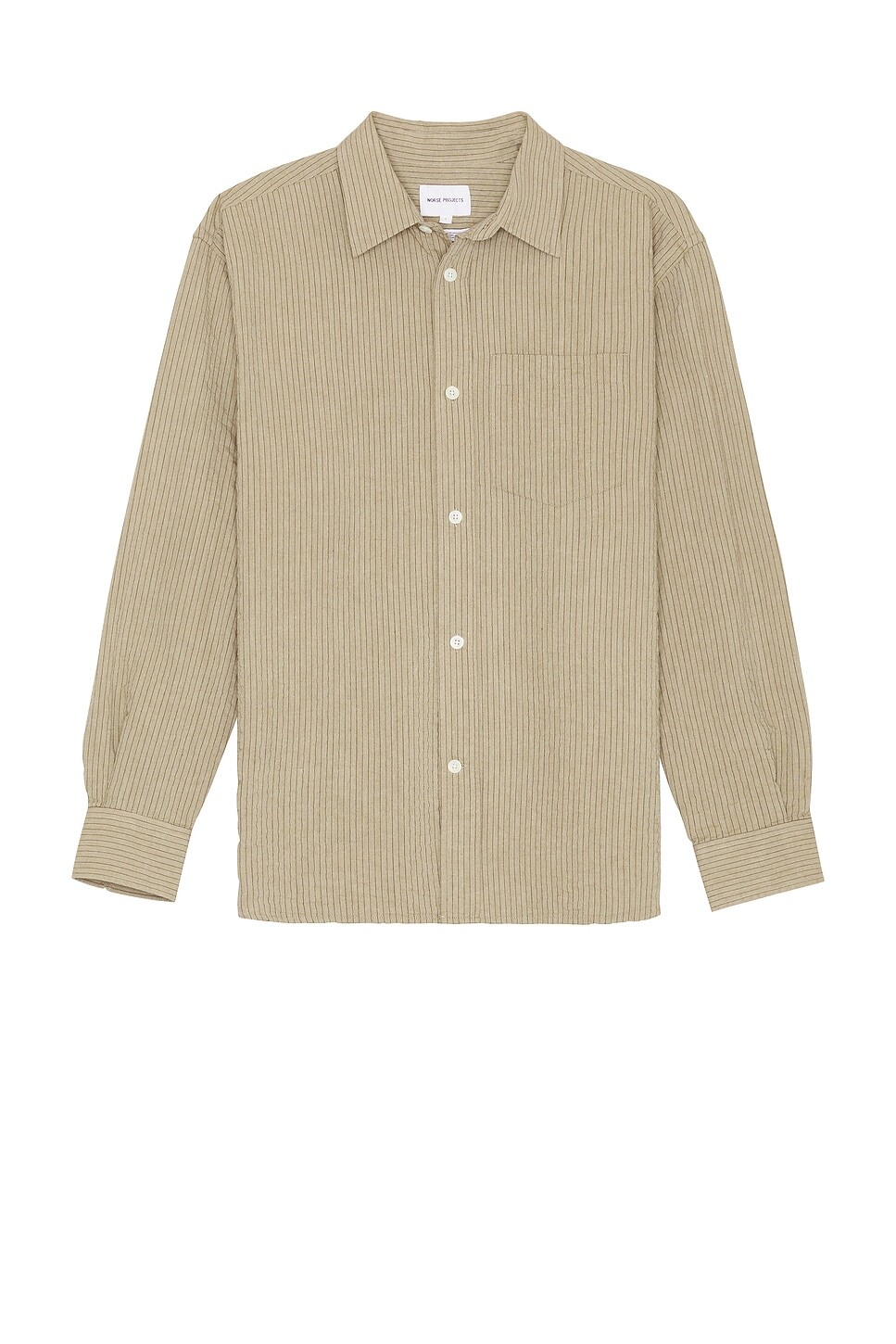

Рубашка в полоску оверсайз Mo Norse Projects, цвет Clay