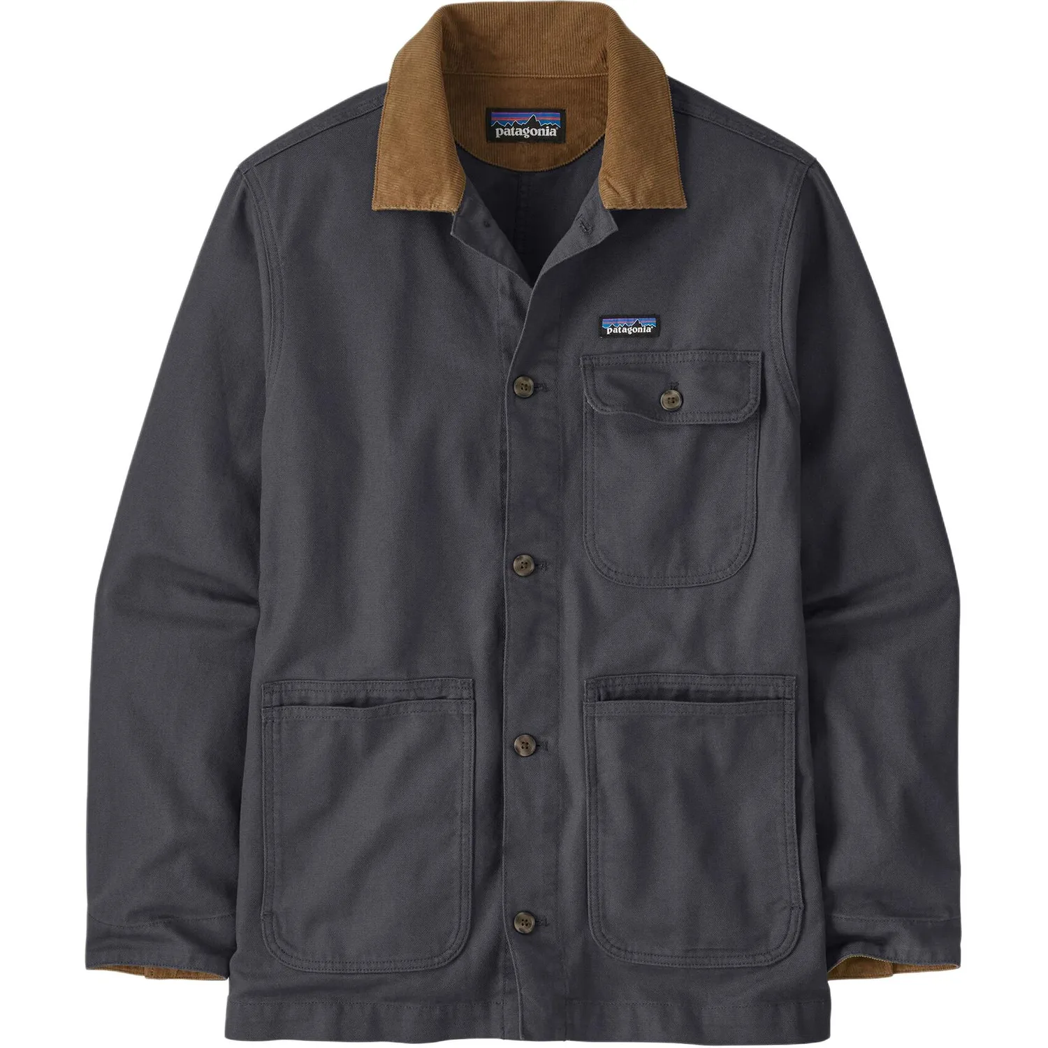 Куртка с воротником из вельвета Patagonia, Smolder Blue/Smolder Blue