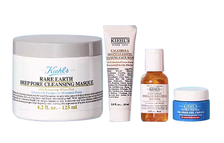 Kiehl's Keyanshi подарочный набор с белой глиняной маской для ухода за кожей очищение, увлажнение и контроль жирности — фото 3