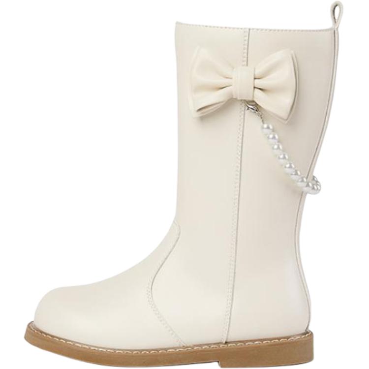 

Детские кожаные ботинки для детей Snoffy, кремовый/белый