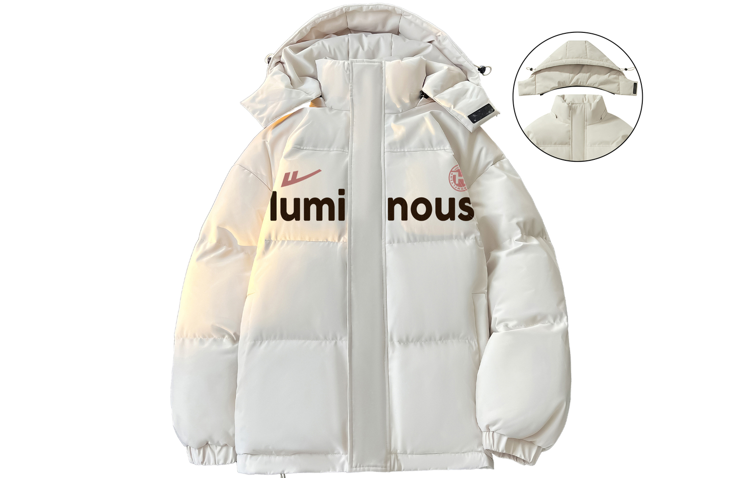 

Куртка-пуховик Unisex Warrior Huichao Riding The Wind Collection, светло-хаки [Съемные капюшон и козырек]