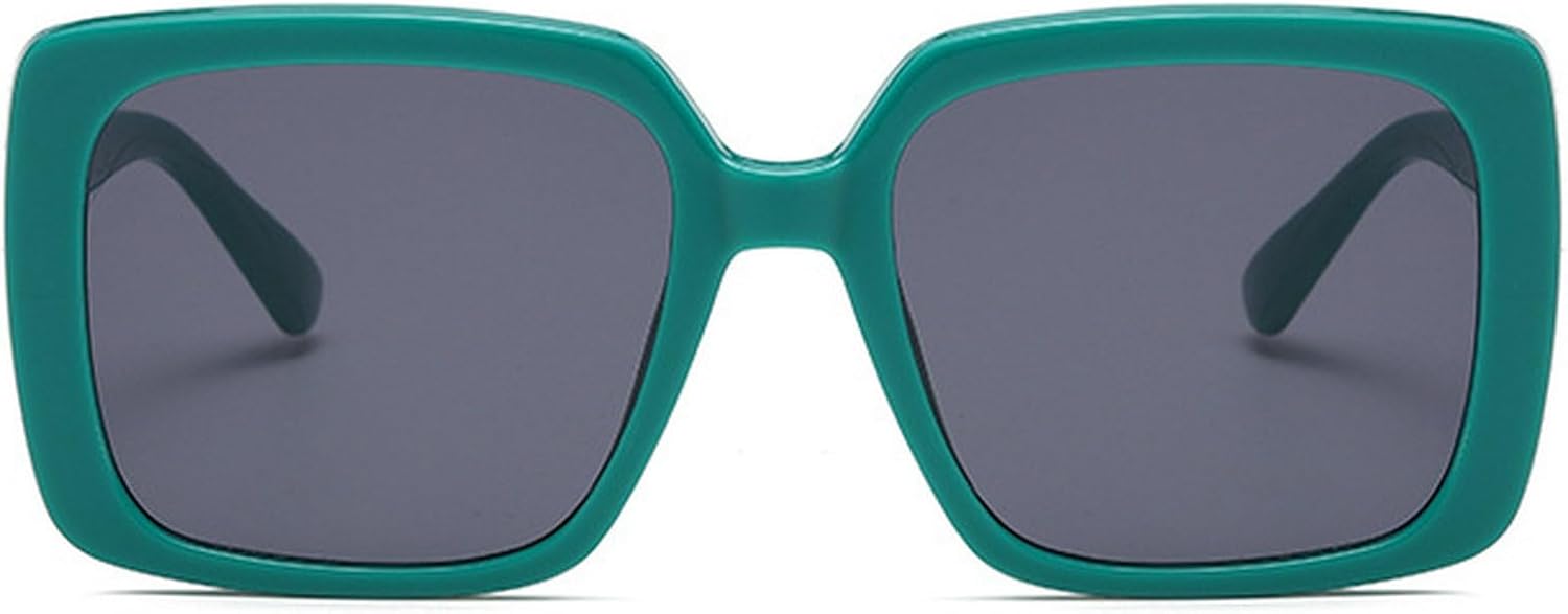 

Модные солнцезащитные очки большого квадратного размера для женщин, винтажные солнцезащитные очки в крупной оправе, роскошные очки для активного отдыха mincl, Green Gray