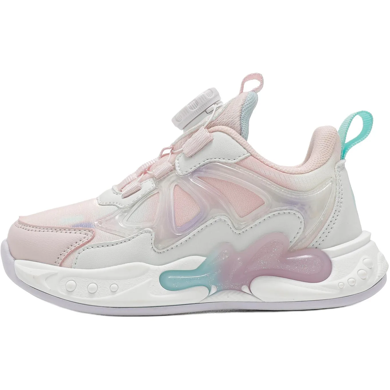 Детские кроссовки для бега Frozen Rebound Waterproof Low top Disney, Beige Pink[Leather Upper Waterproof]