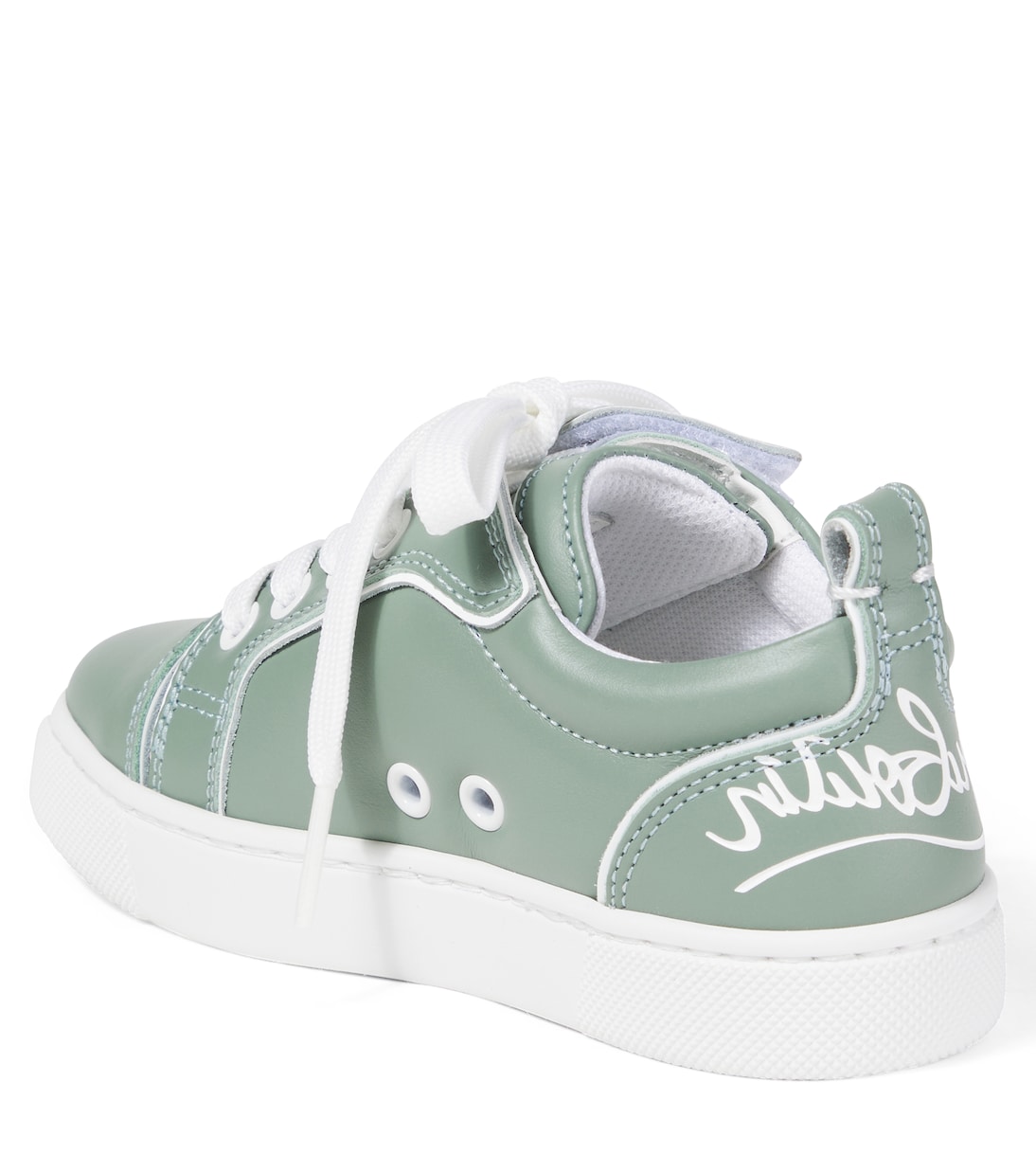 Кожаные кеды Funnyto Christian Louboutin Kids, Manuka/Bianco — фото 2