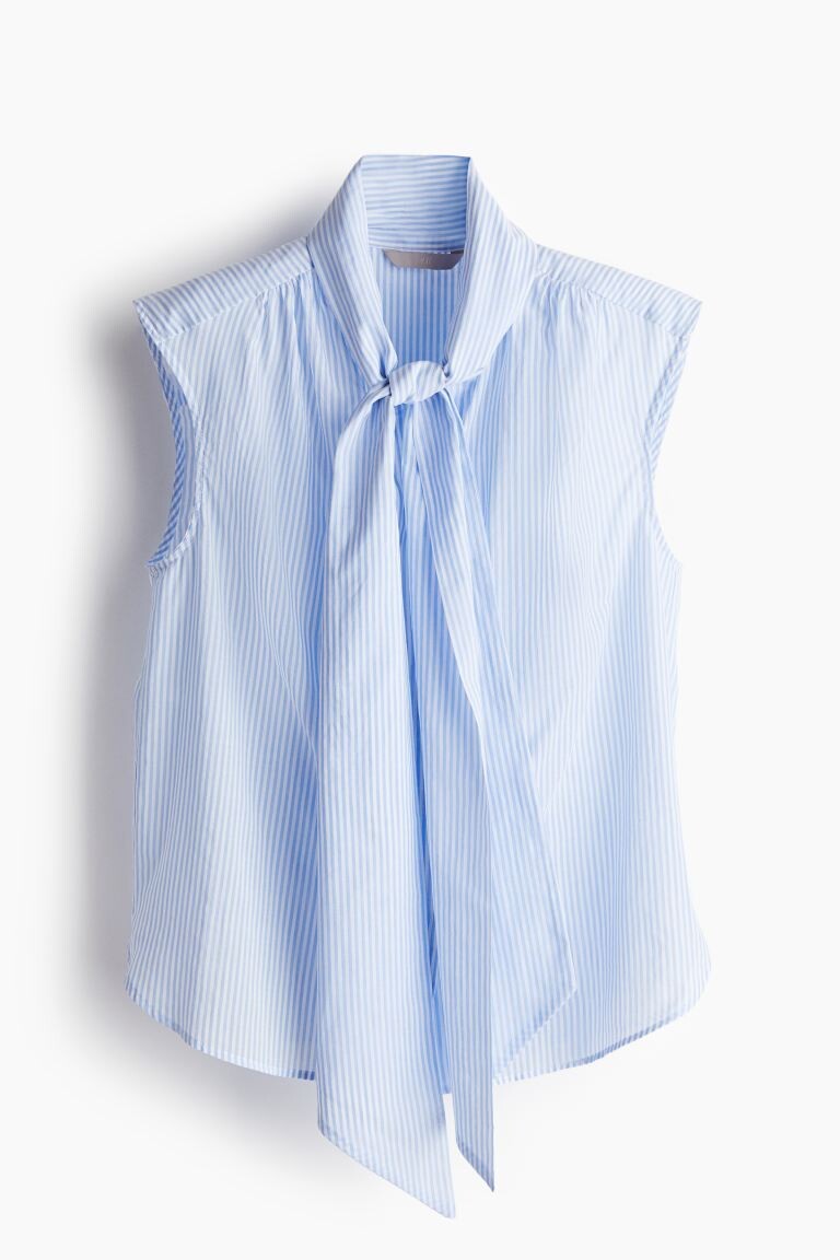 

Блузка с завязками H&M, синий