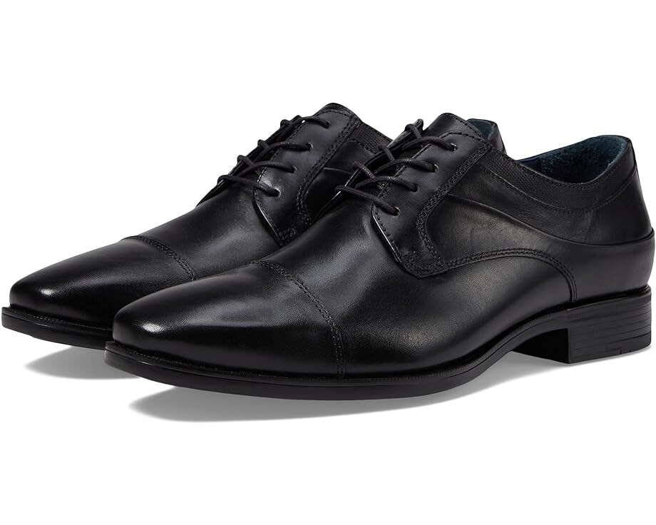 

Оксфорды Johnston & Murphy Gibbons Cap Toe, цвет Black Full Grain