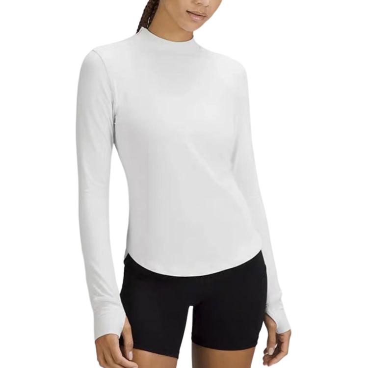 

Обычная женская футболка Lululemon, steam белый/vpor