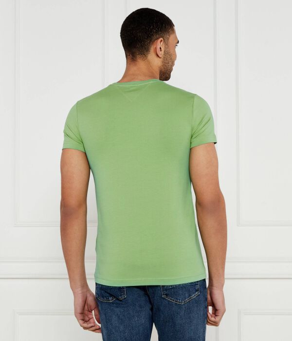 Футболки Slim fit Tommy Hilfiger, зеленый — фото 3