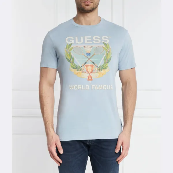 

Футболка стандартного кроя Guess, синий