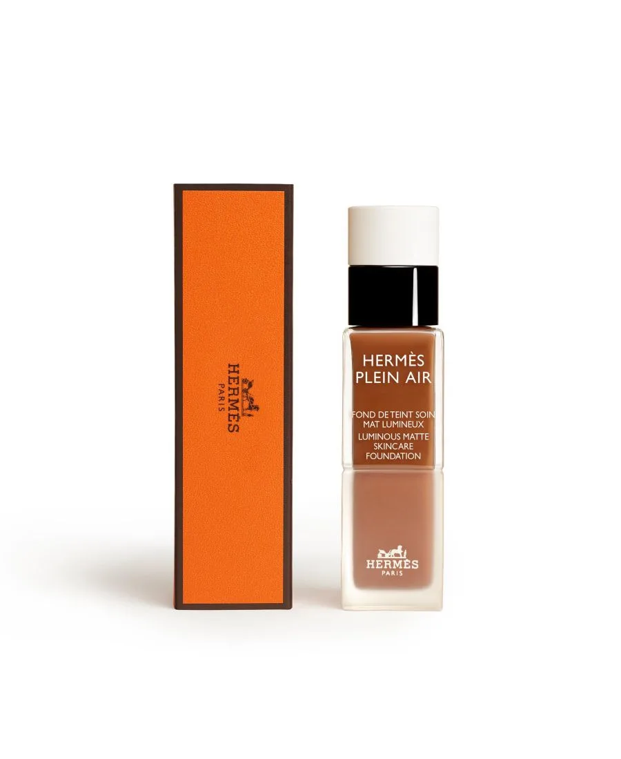 Тональная основа Plein Air, Luminous Matte Skincare Foundation, 1,11 унции HERMÈS, 79w cuivre is a coppery коричневый — фото 2