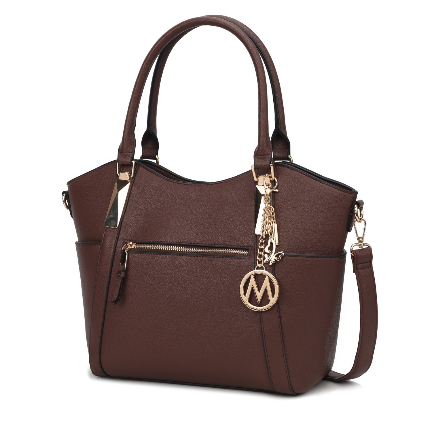 

Женская сумка-шоппер Janise Solid Tote из веганской кожи от Mia K MKF Collection By Mia K., Chocolate