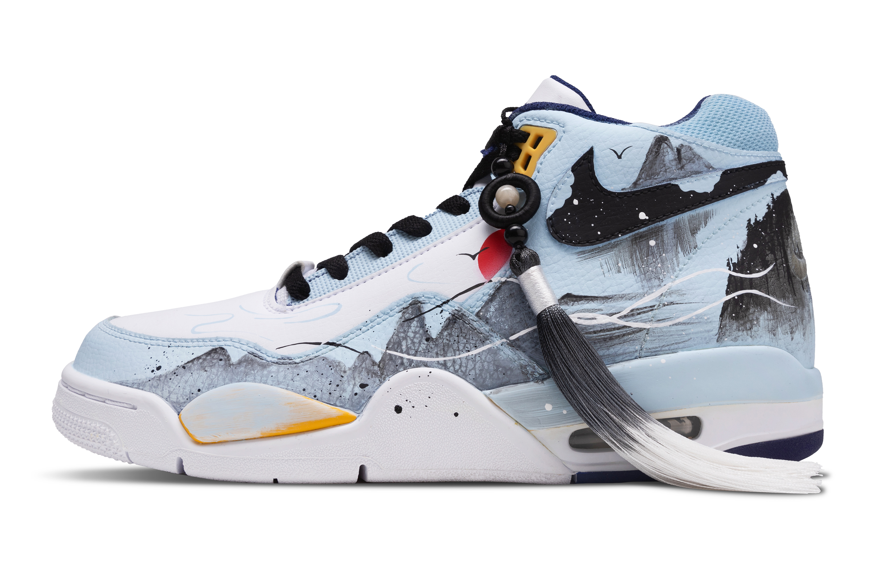 

Nike Баскетбольные кроссовки Flight Legacy Mid Top Vintage, мужские, светло-синие