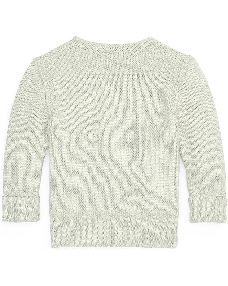 Свитер Polo Ralph Lauren Kids Combed Cotton V-Neck Cardigan, цвет Light Sport Heather — фото 2