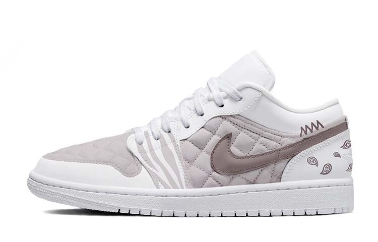 

Кроссовки Air Jordan 1 Vintage Basketball Shoes Women's Low-top White, розовый
