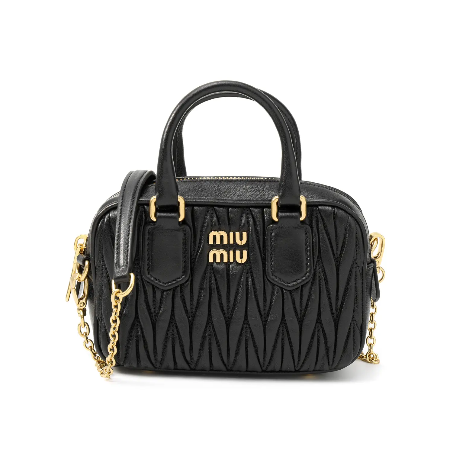 

MIU MIU Миниатюрная матрасная женская сумка из овчины
