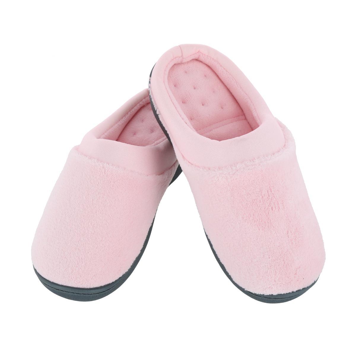 Женские тапочки-сабо из микромахровой ткани Pillowstep Satin Isotoner, цвет petal pink