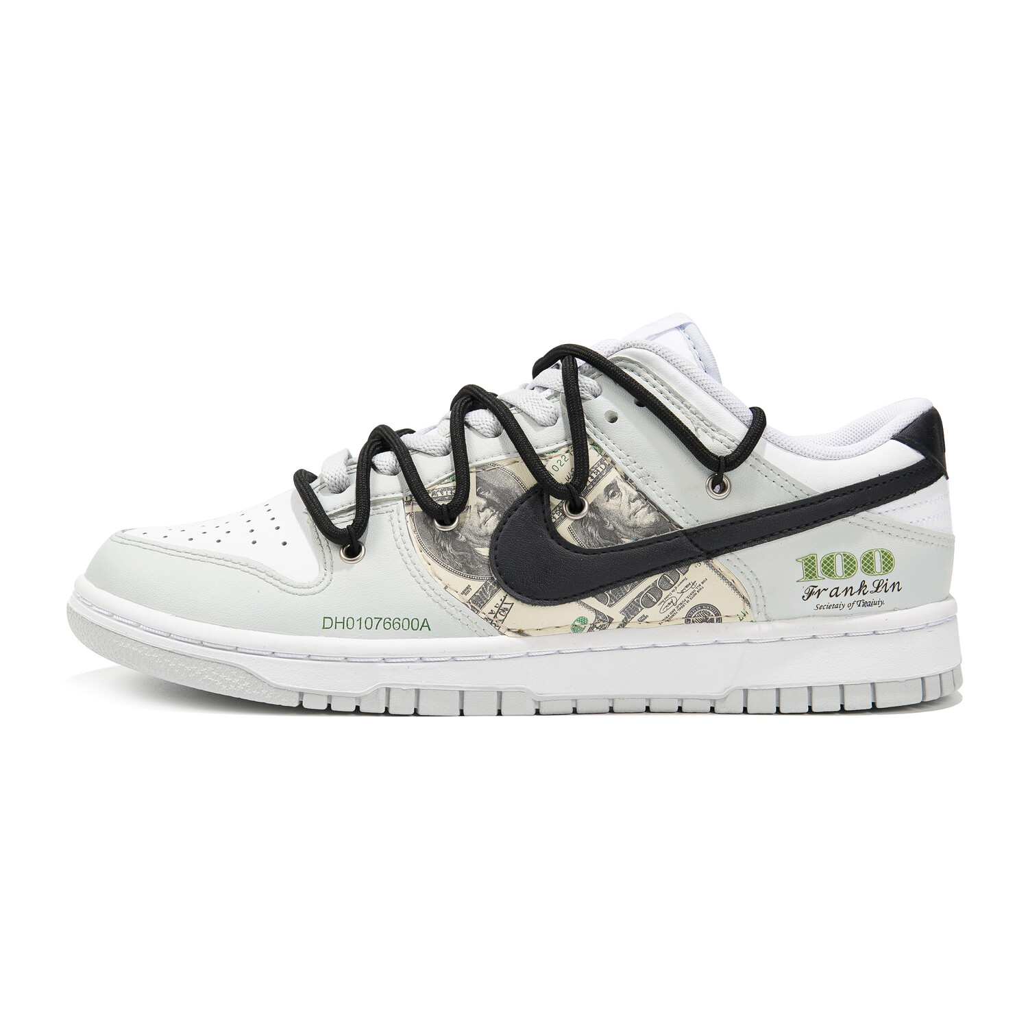 

Кроссовки Nike Dunk Skateboard Shoes Women's Low-Top Black White Gray