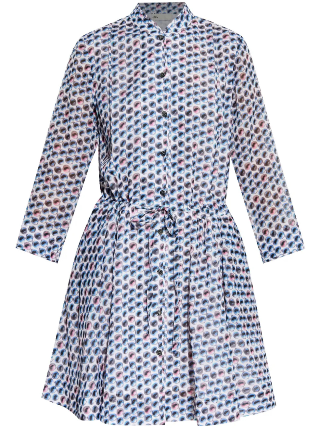 

Мини-платье с принтом Tory Burch, синий