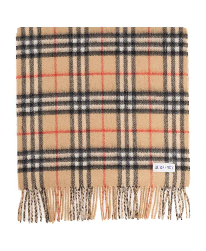 

Шерстяной шарф Burberry, бежевый
