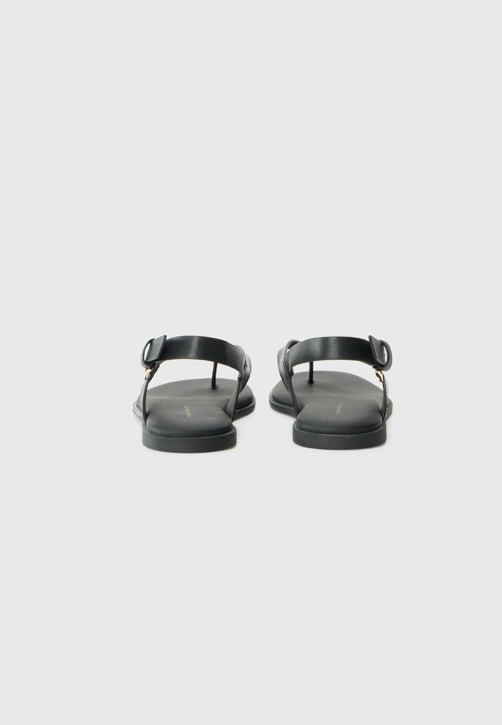 Сандалии с Т-образной застежкой BLOCK THONG FLAT Tommy Hilfiger, черный — фото 3