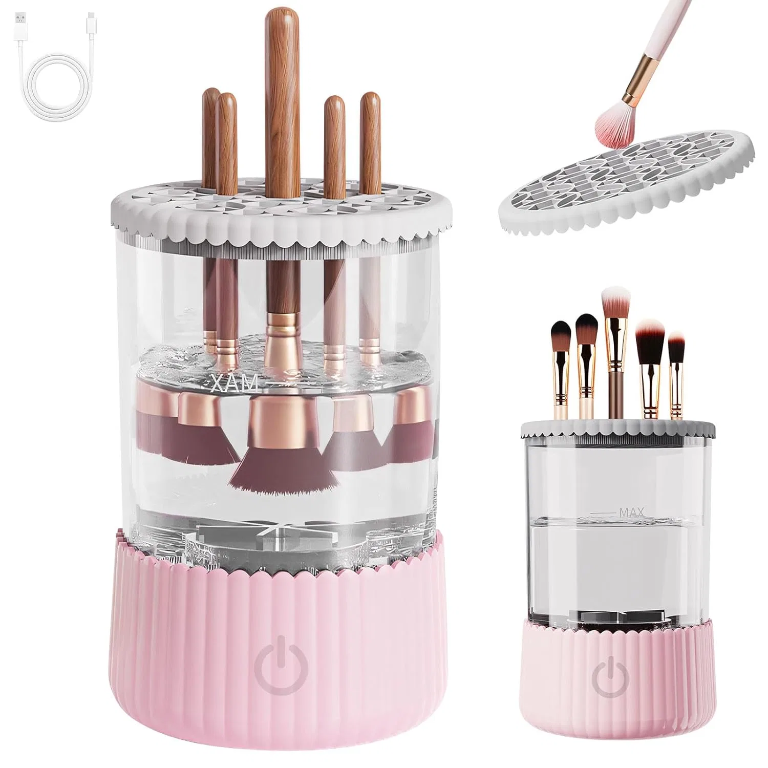 Электрический очиститель для кистей для макияжа USB Gzwy, A