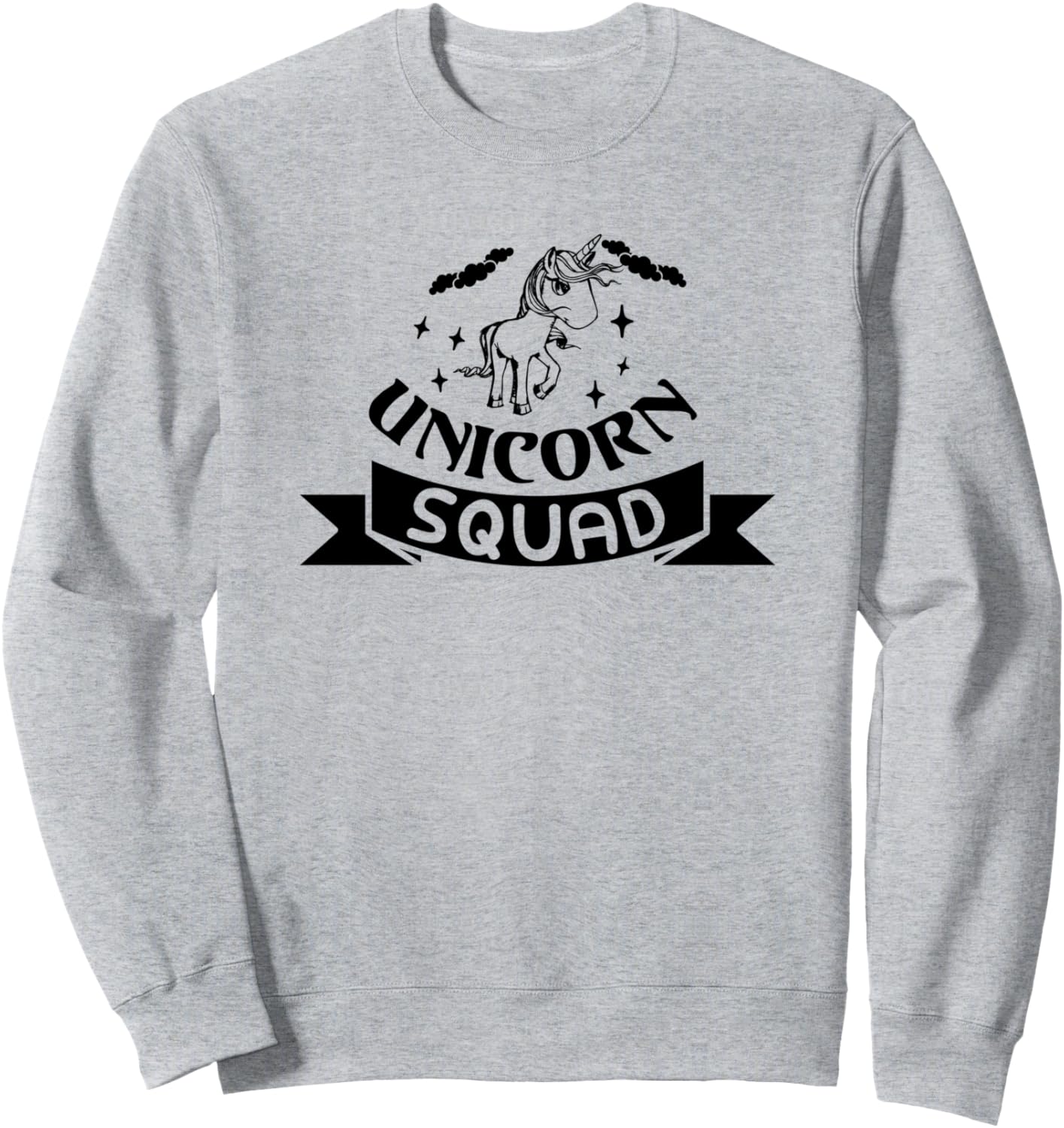

Забавная толстовка для любителей единорогов Unicorn Squad, серый