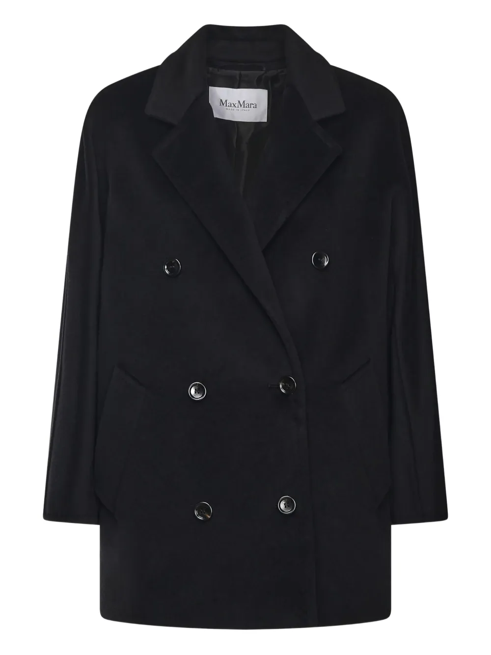 

Двубортное пальто MAX MARA, черный