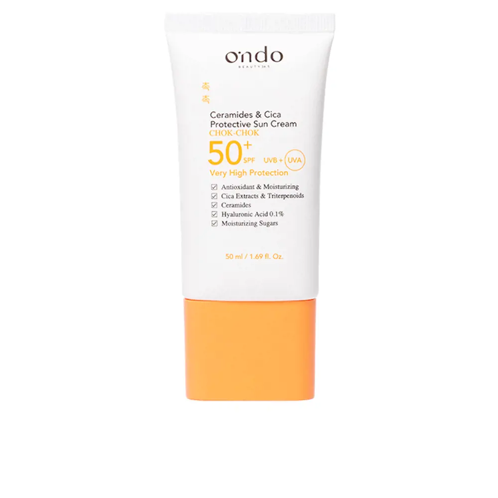 

Солнцезащитный крем Ceramide & cica protective sun cream Ondo Beauty 36.5, 50 мл.