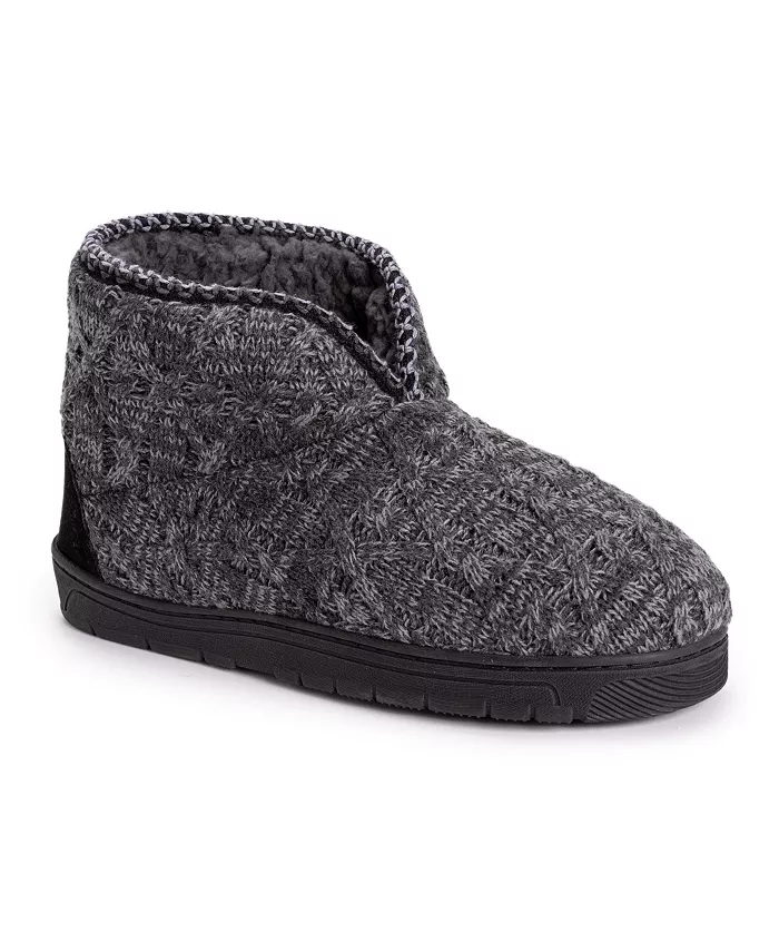 

Мужские тапочки Mark Bootie, серый меланж, размер M (10-11) MUK LUKS