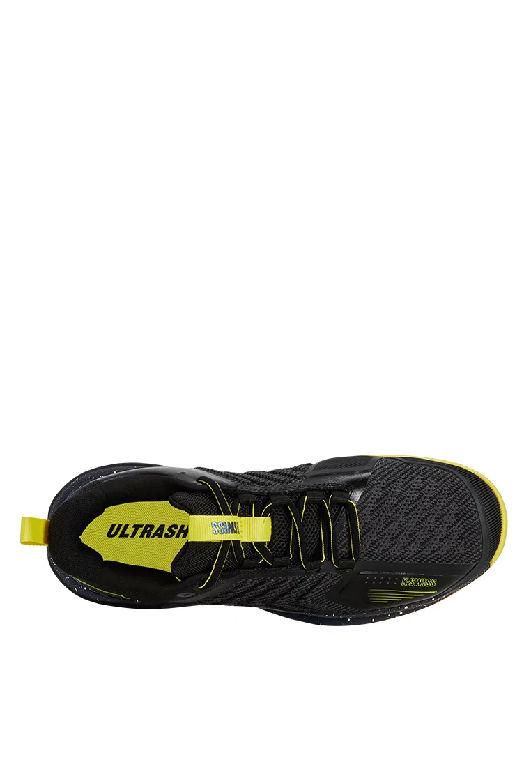 Кроссовки теннисные мужские Ultrashot 3, K-Swiss, черный/желтый — фото 3