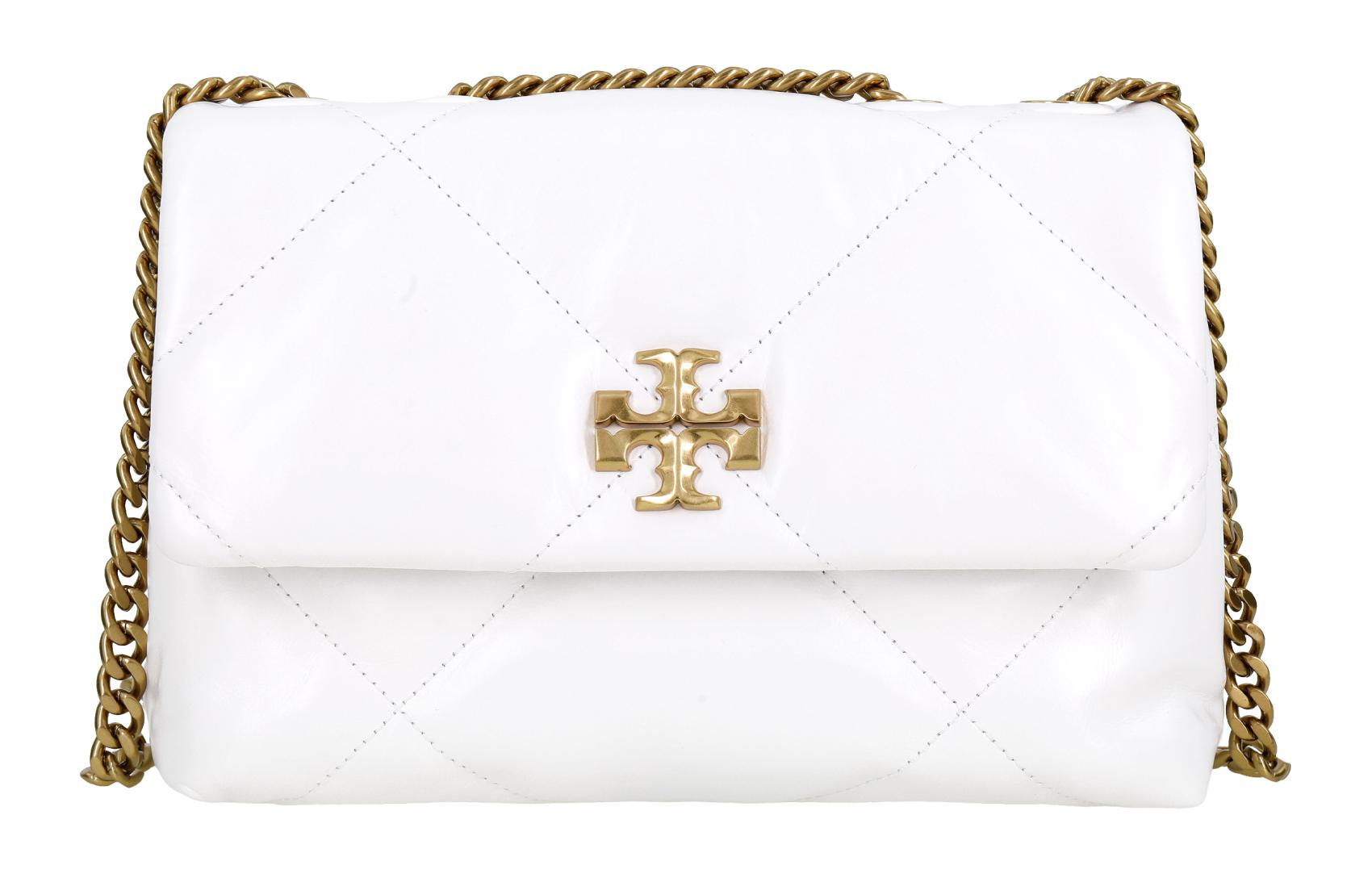 

Kira Diamond Quilt Small Convertible Shoulder Bag Blanc TORY BURCH