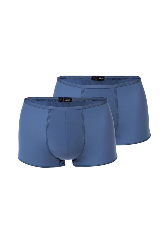 

Trunk plumes 2-pack - ультралегкие трусы из микрофибры нижнее белье эластичное простое Hom, синий