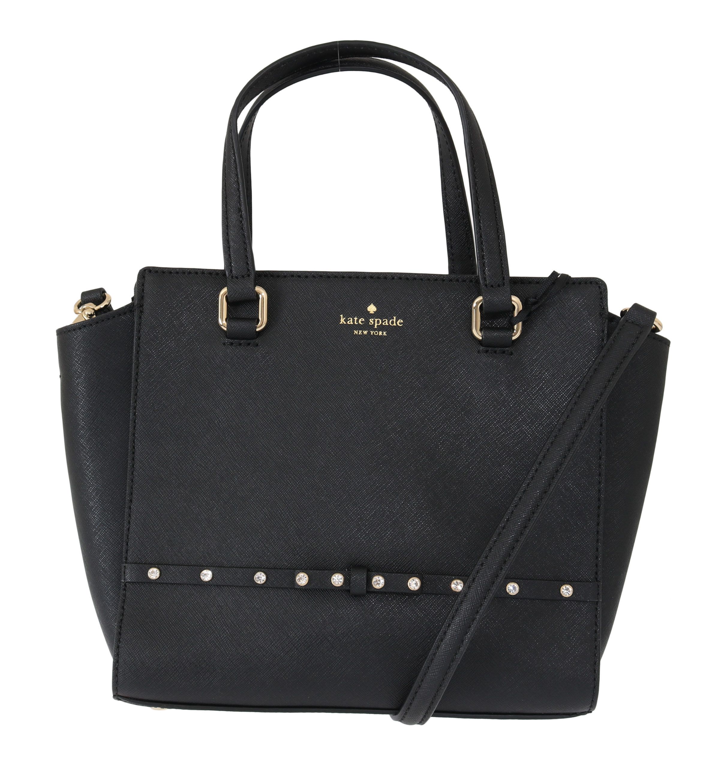 

Элегантная черная кожаная маленькая сумка через плечо Hadlee Kate Spade, синий