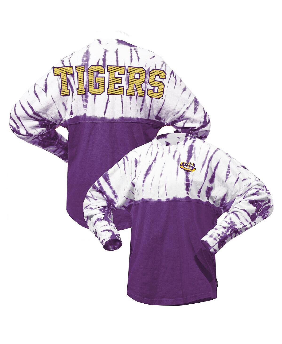 

Женская фиолетовая трикотажная футболка с длинными рукавами LSU Tigers Tie-Dye Spirit Jersey, Фиолетовый, Женская фиолетовая трикотажная футболка с длинными рукавами LSU Tigers Tie-Dye Spirit Jersey