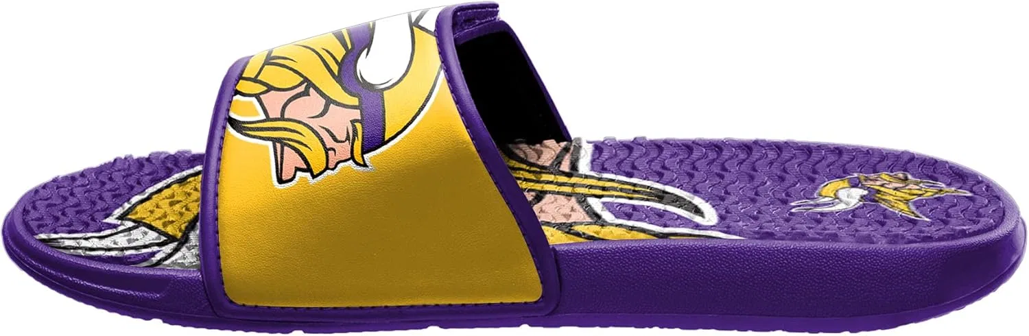 Мужские спортивные тапочки FOCO Legacy Velcro Sport Slide New York Giants Legacy Sport с застежкой-липучкой - размер Large, Lavender — фото 4