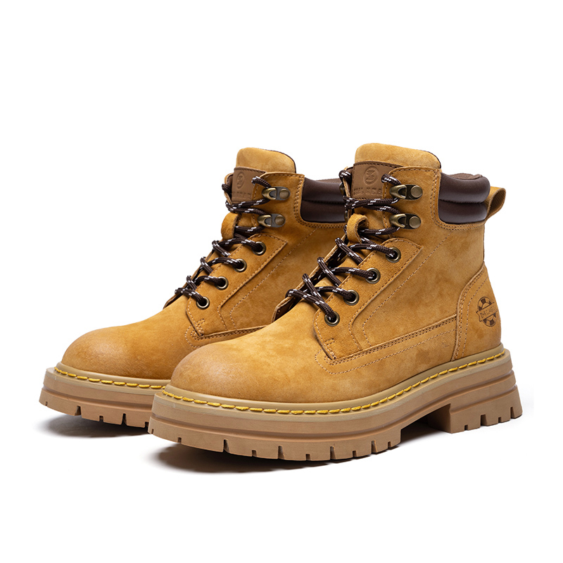 

ZHR Классические желтые ботинки Dr Martens унисекс коричневые мужские, цвет Brown Men's