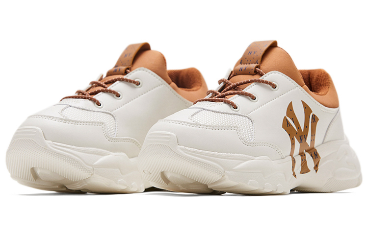 Футболка Big Ball Chunky Low Top Детские Повседневные Кроссовки Экрю Детская MLB — фото 4