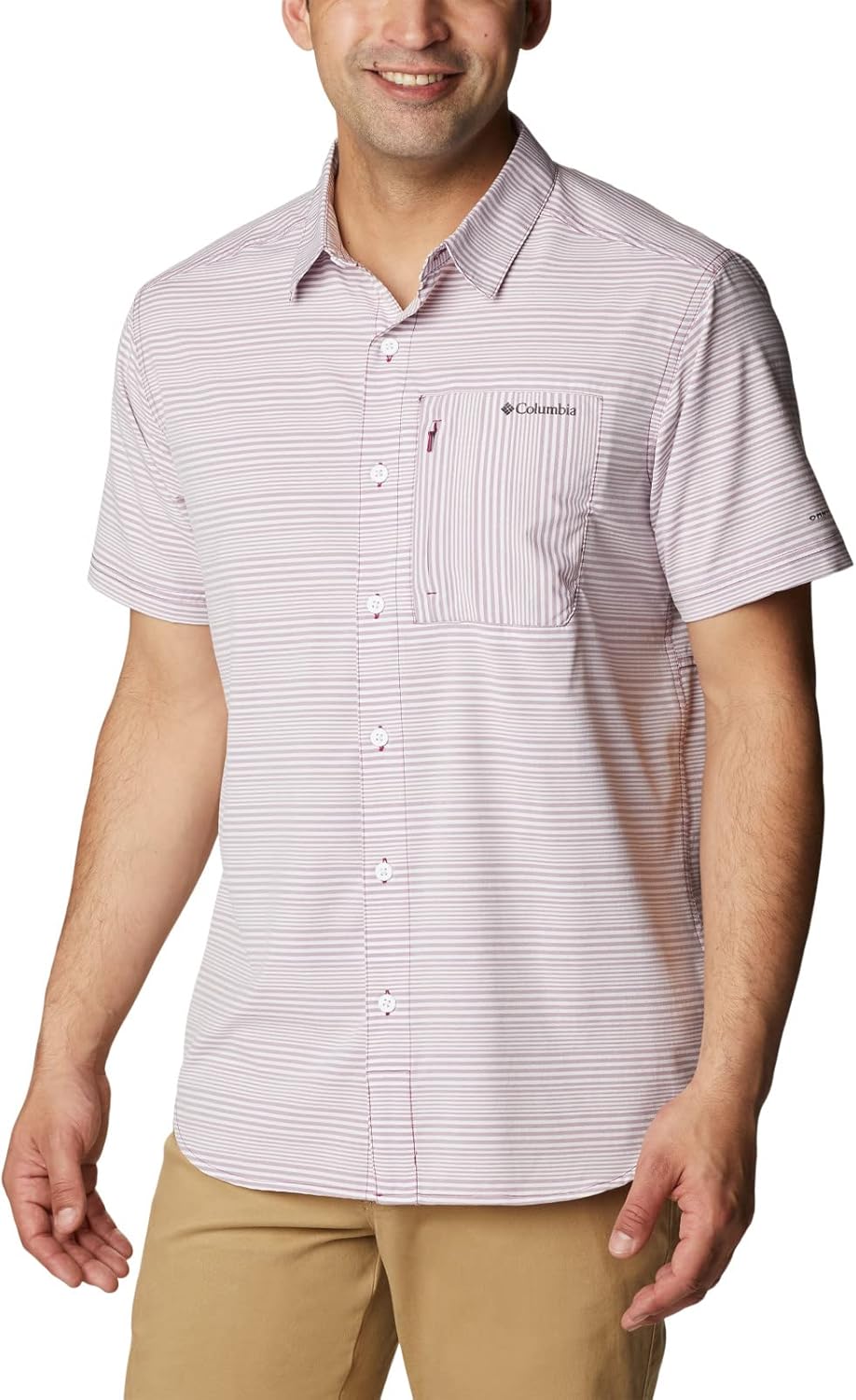 

Columbia Мужская футболка Twisted Creek II с коротким рукавом, Red Onion Wave Crest Stripe, Красный, Columbia Мужская футболка Twisted Creek II с коротким рукавом, Red Onion Wave Crest Stripe