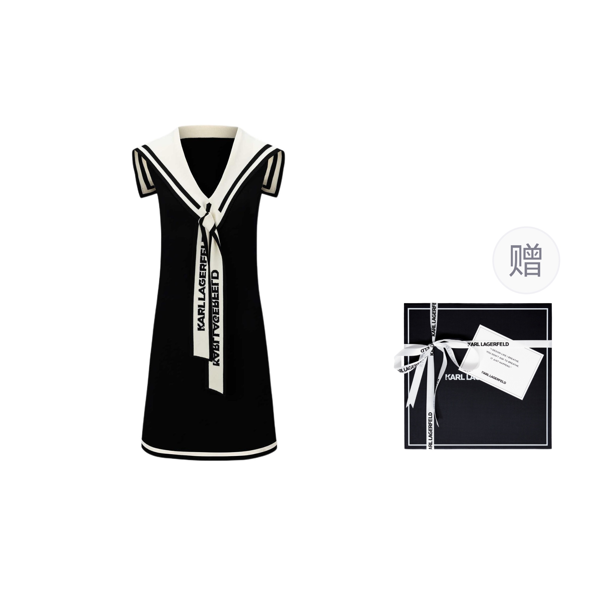 

KARL LAGERFELD / Karl Lagerfeld Jeans Karl Lagerfeld SS25 безрукавное платье Women's Black