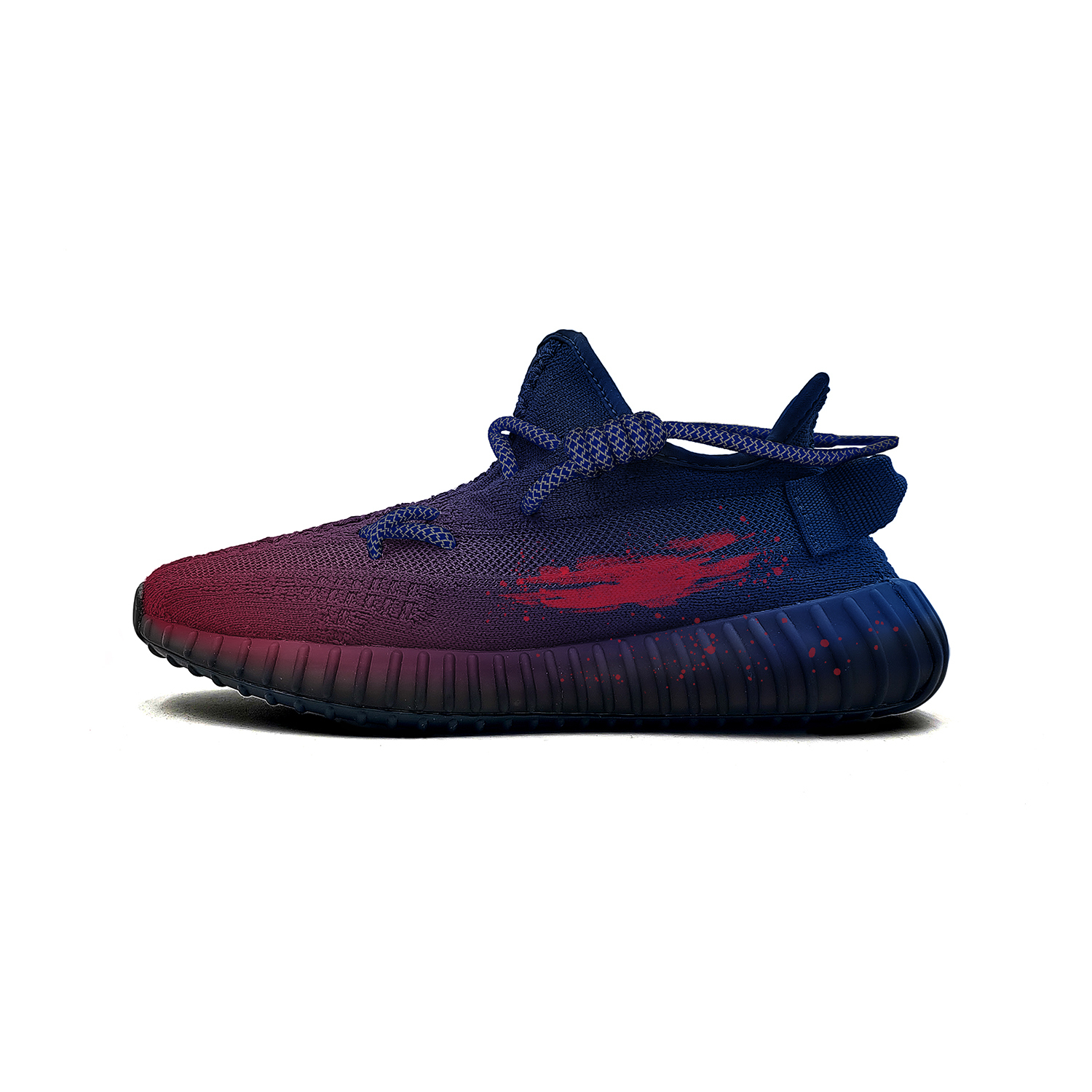 

Adidas Originals Yeezy Boost 350 Nebula Wander устойчивые к истиранию дышащие низкие кеды Unisex черный красный синий