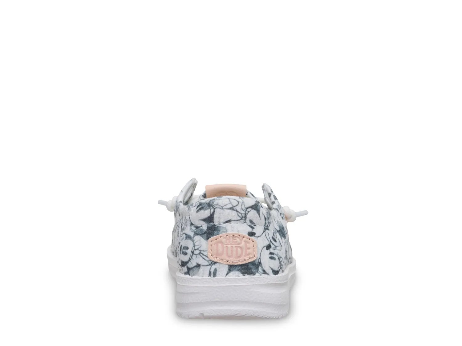 Слипоны HEYDUDE Minnie Mouse Wendy Slip-On - Toddler, серый/розовый — фото 4