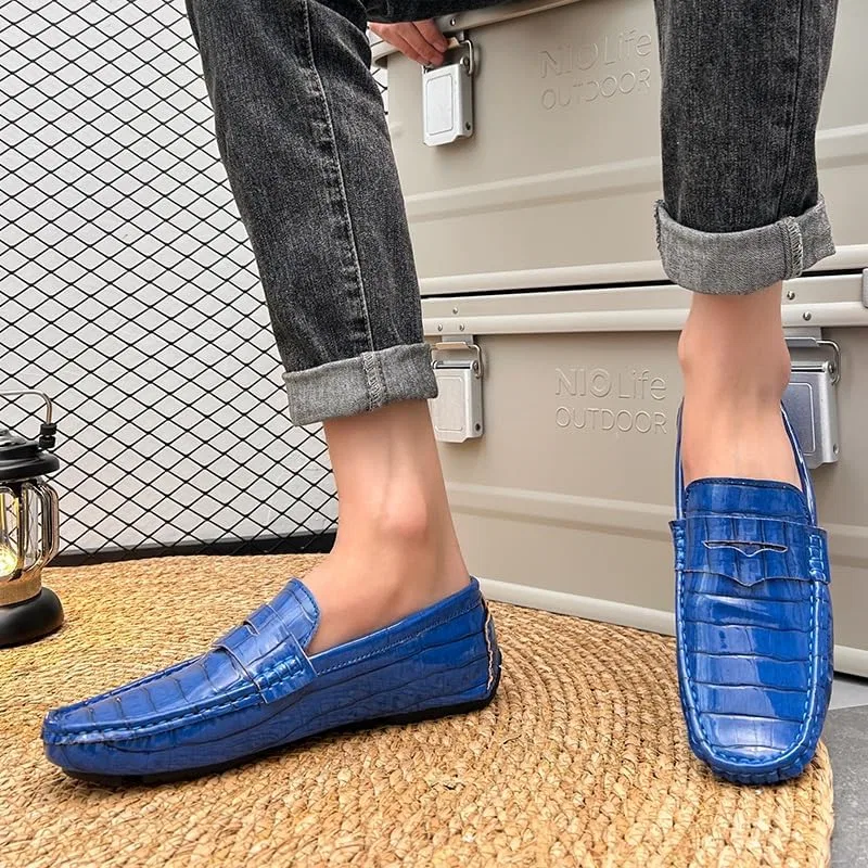 Лоферы из веганской кожи, Loafers, Deep Blue PUGHGAETZF — фото 2